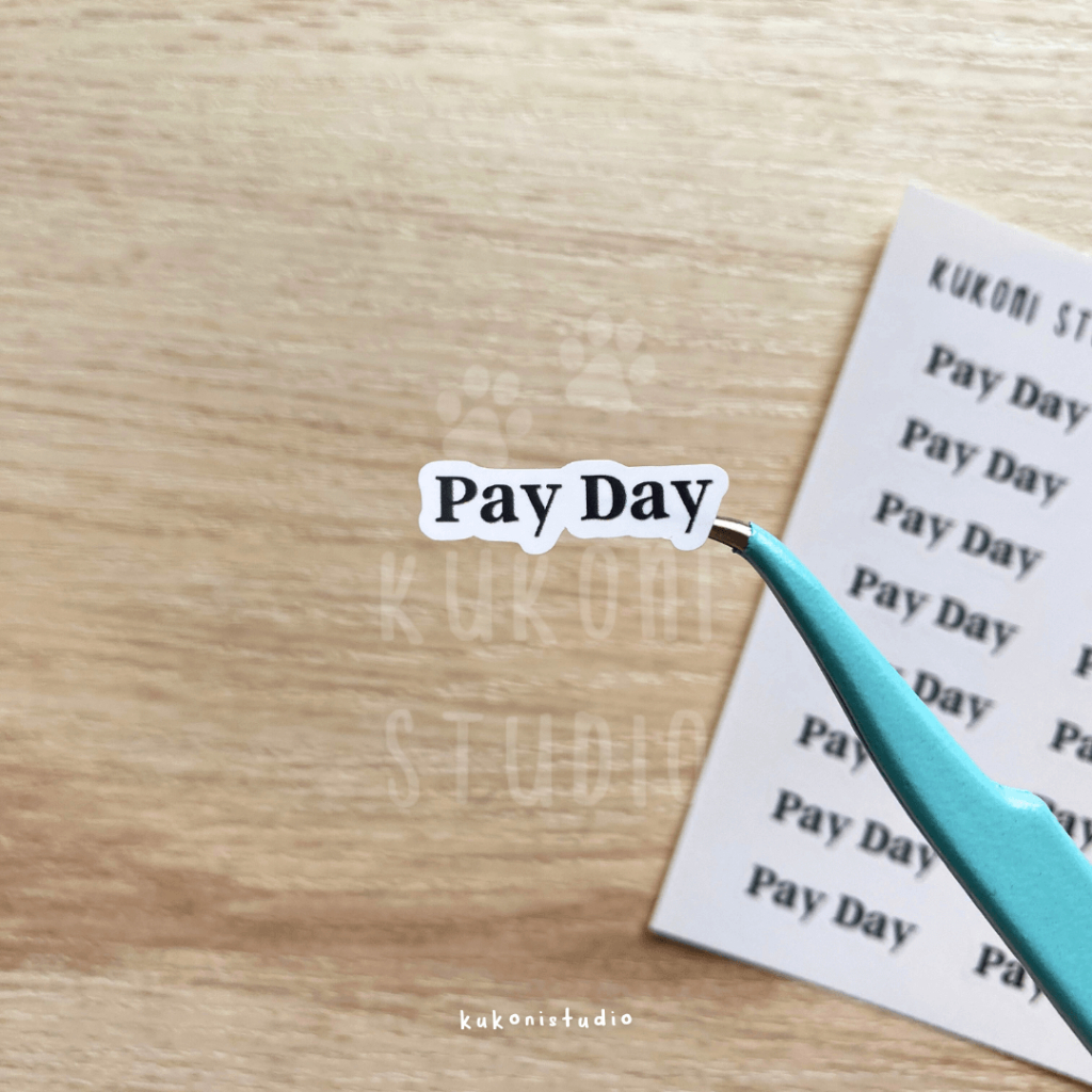 

Pay Day Sticker | Planner Sticker | Kukoni Studio