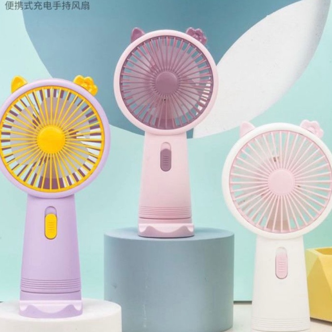 AdG KIPAS ANGIN PORTABLE USB SX115  MINI FAN USB  KIPAS ANGIN GENGGAM DENGAN DUDUKAN HP