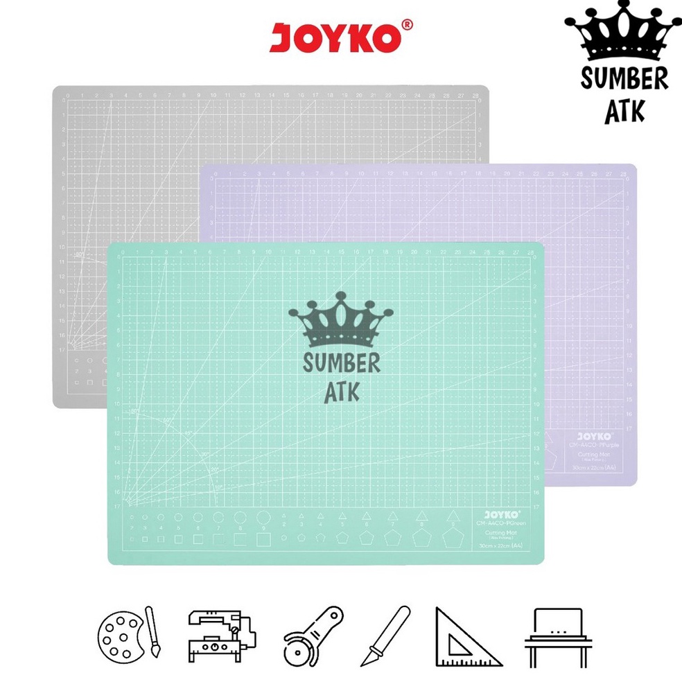 

KODE I47H Cutting Mat Alas Potong Joyko CMA4CO Ukuran A4