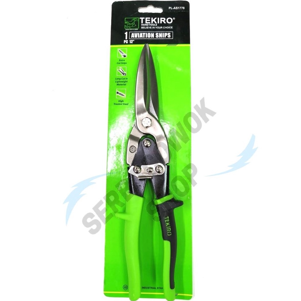 

KODE R5B Tekiro Gunting Hollow Baja Ringan Gunting Seng 1 Inch Lurus Aviation Snips Termurah Berkualitas