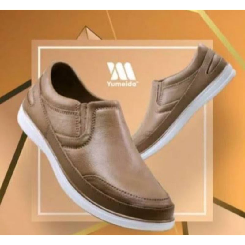 slip on Yumeida Sepatu karet Pria Tahan Air Anti Slip Sepatu Pantofel pria Dewasa ukuran 38-43