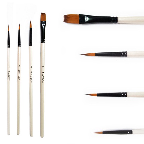 

KODE Y47L VTec Brush A286 Set 4 Kuas Lukis Set 4