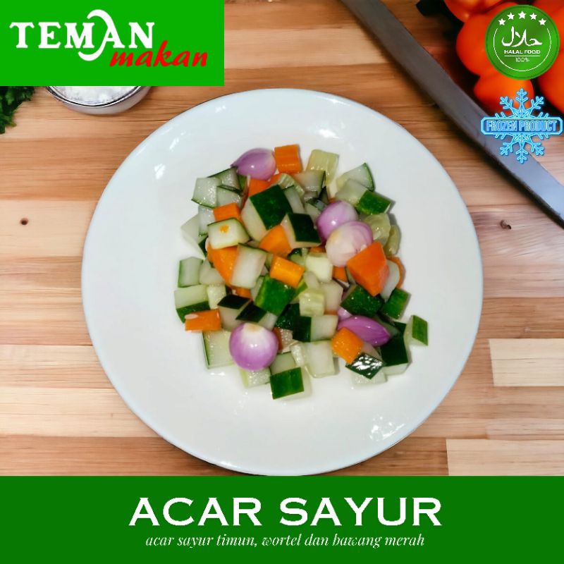

Teman Makan - Acar Sayur Timun Wortel dan bawang merah utuh - Frozen Food
