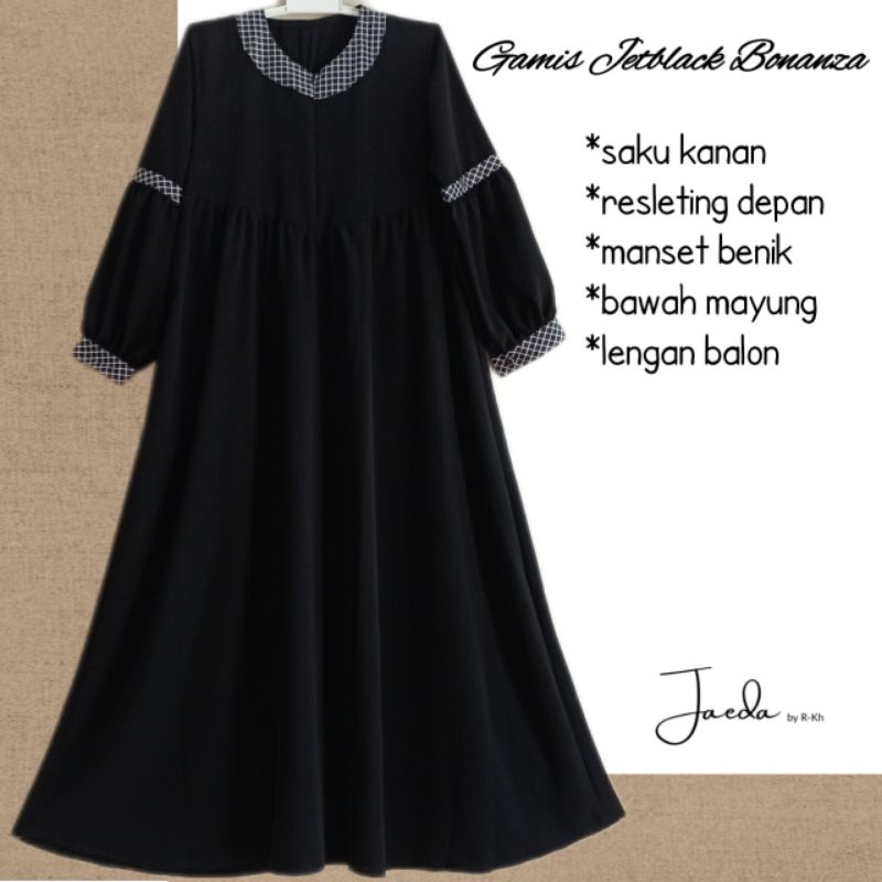 gamis jetblack bonanza