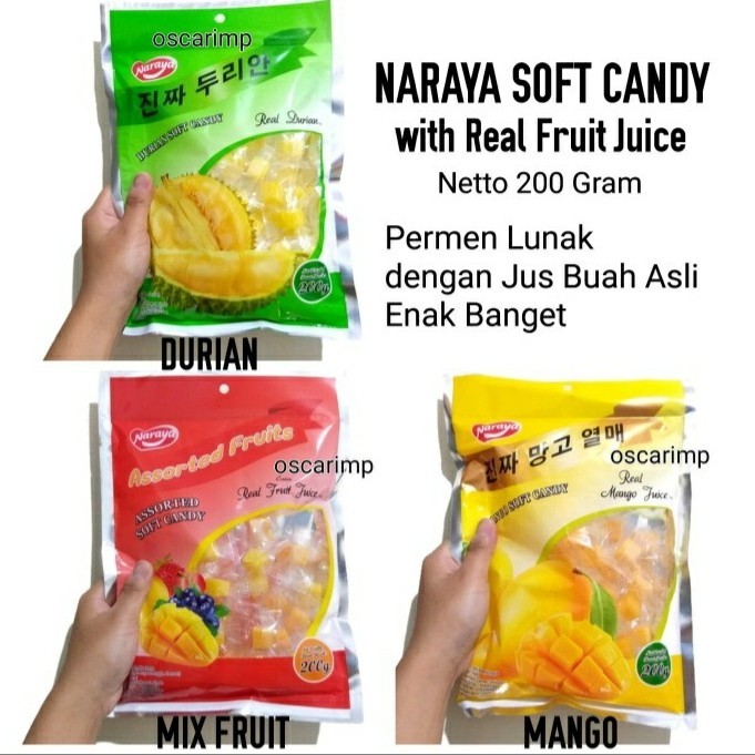 

Naraya Soft Candy - Permen Lunak Aneka Rasa