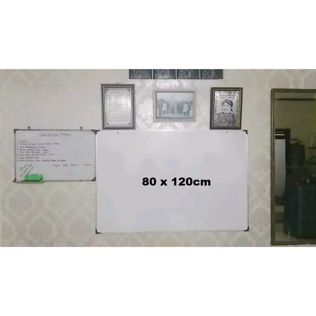 

Whiteboard Sekolah papan tulis kantor 80x120 cm