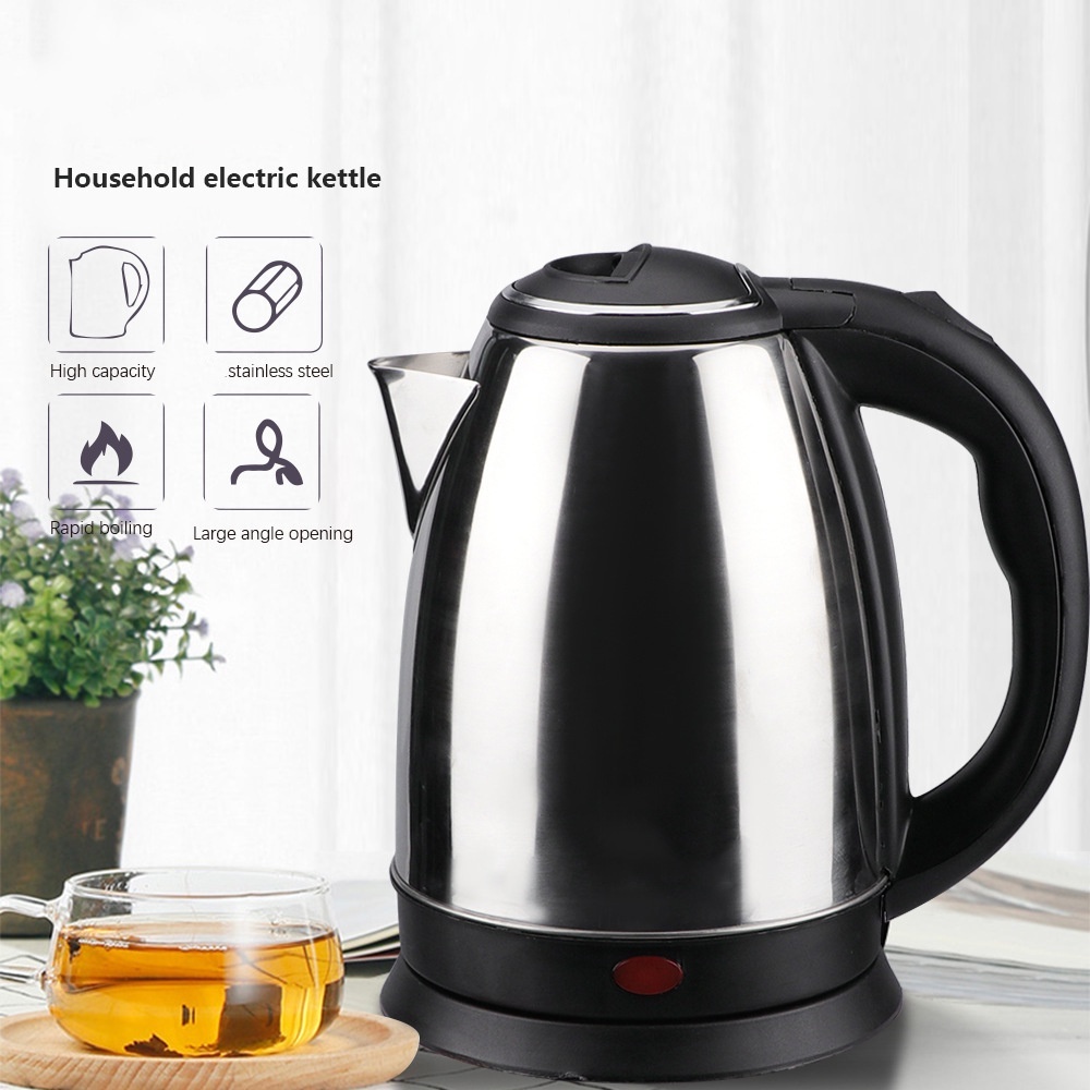 Teko Air Minum Teko Kettle Electric Kapasitas 2L Teko Listrik Stainless Steel Pemanas Air Kettle Bes