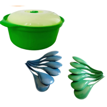 2323/ Mangkok Sayur / Mangkok Plastik Dilengkapi Tutup / Mangkok Kuah