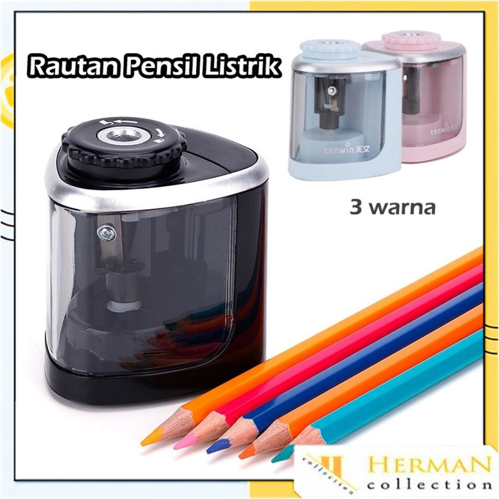 

HC Rautan Pensil Listrik Otomatis Manual Baterai Rautan Pensil Elektrik Portebel Pencil Sharpener Rautan Pensil Rotary Pensil 6-8mm Untuk Alat Tulis Sekolah Kantor
