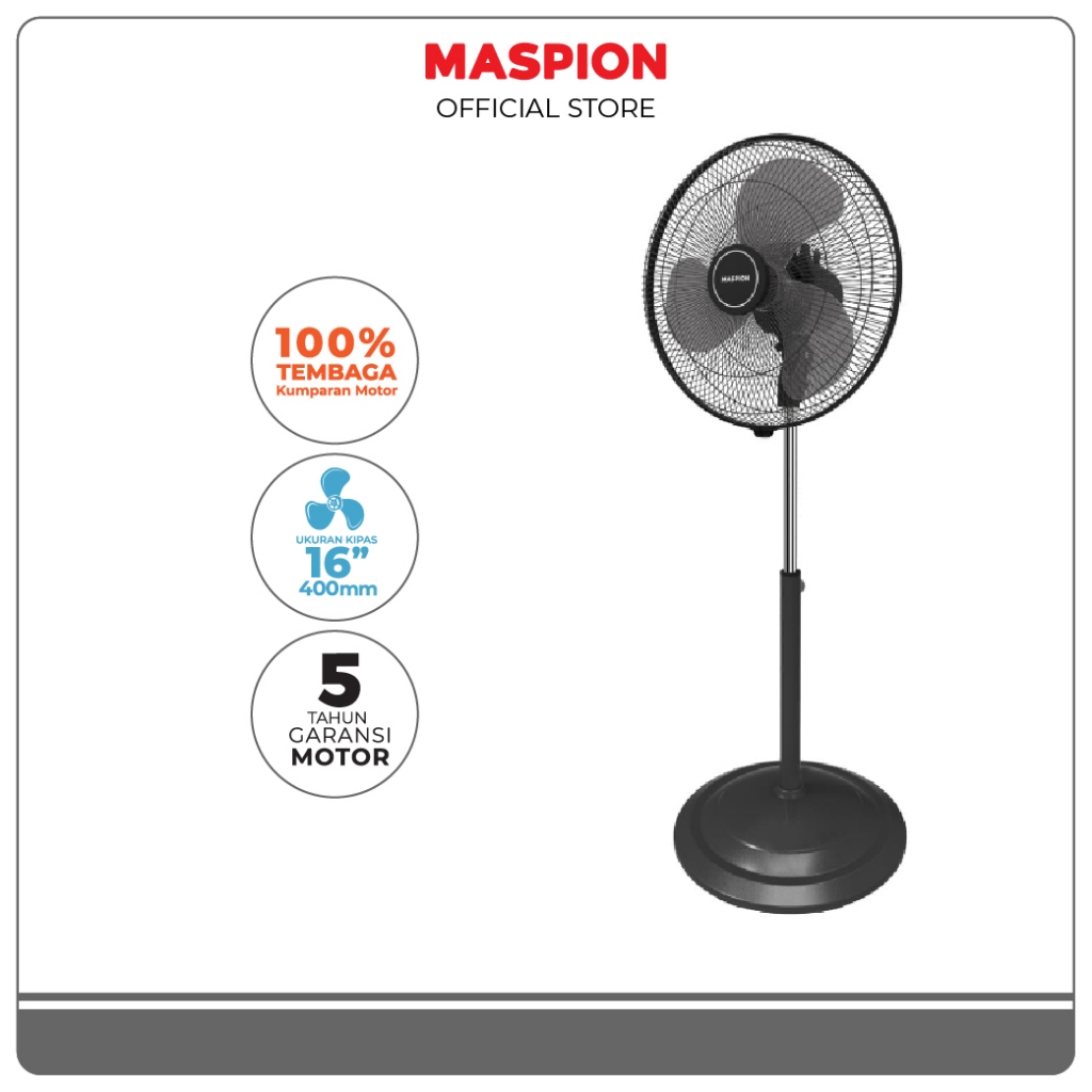 Maspion Kipas Angin Berdiri 16 Inch F-412 S - Indonesia