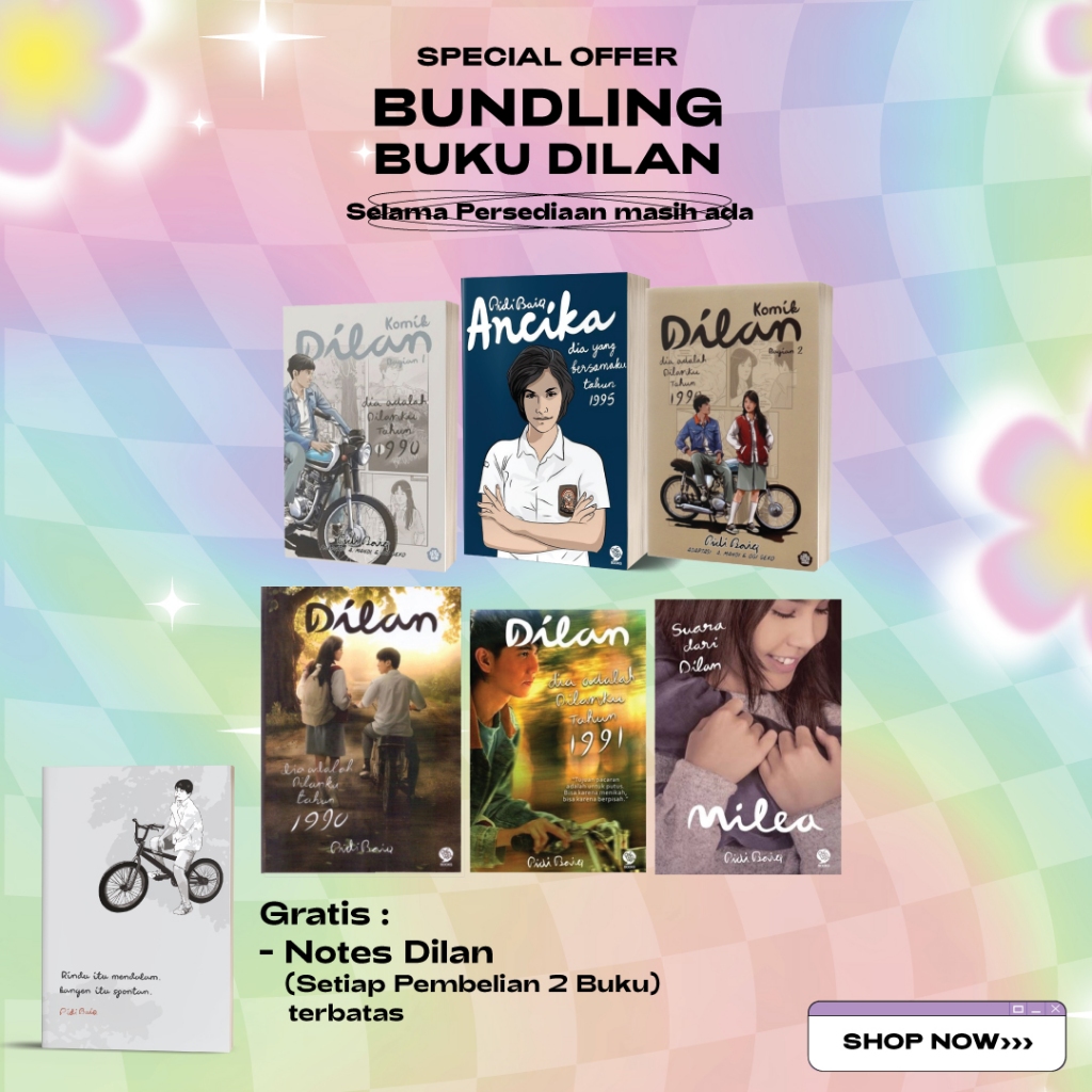 

Gimmick Notes Dilan Hadiah Buku Dilan Series - Tidak Dijual