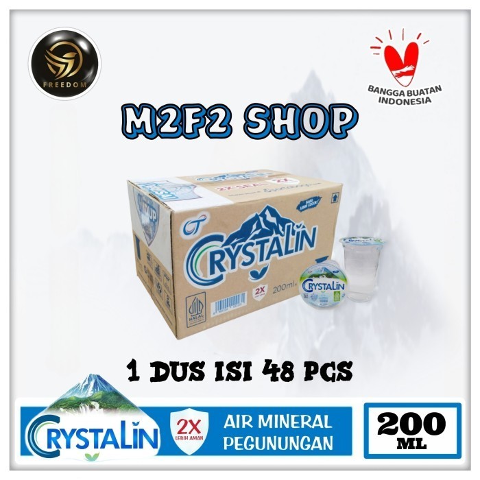 

Air Mineral Crystalline | Crystalin pH8+ Gelas | Cup - 200 ml (Kemasan Karton)