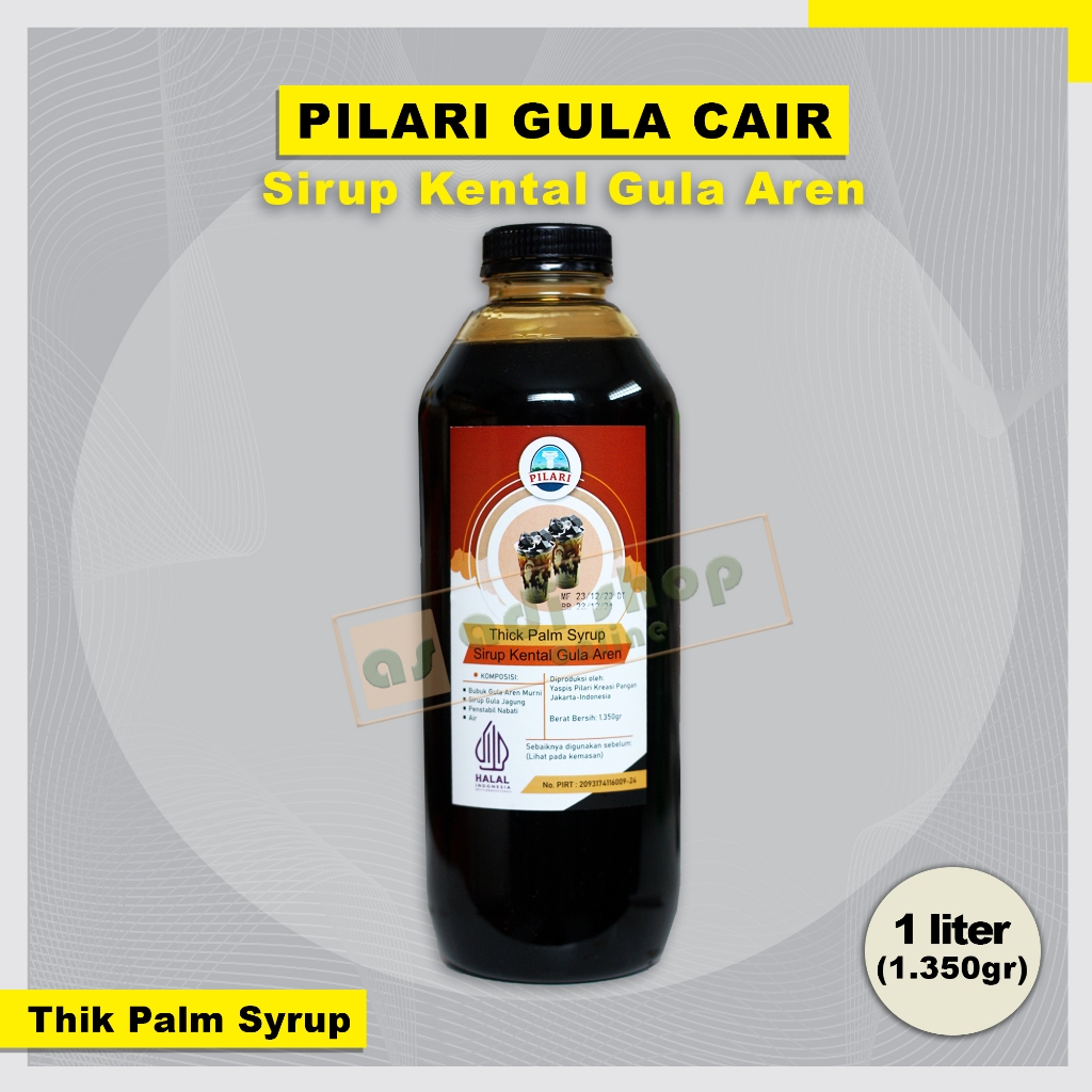 

THICK BROWN SUGAR SYRUP PILARI / SIRUP GULA AREN CAIR KENTAL PILARI 1350 gr