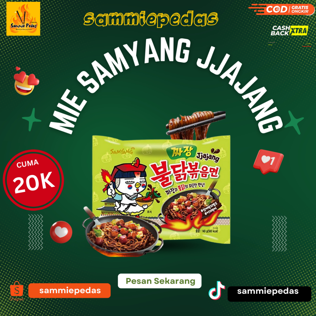 

Mie Samyang Jjajangyon 100% Halal