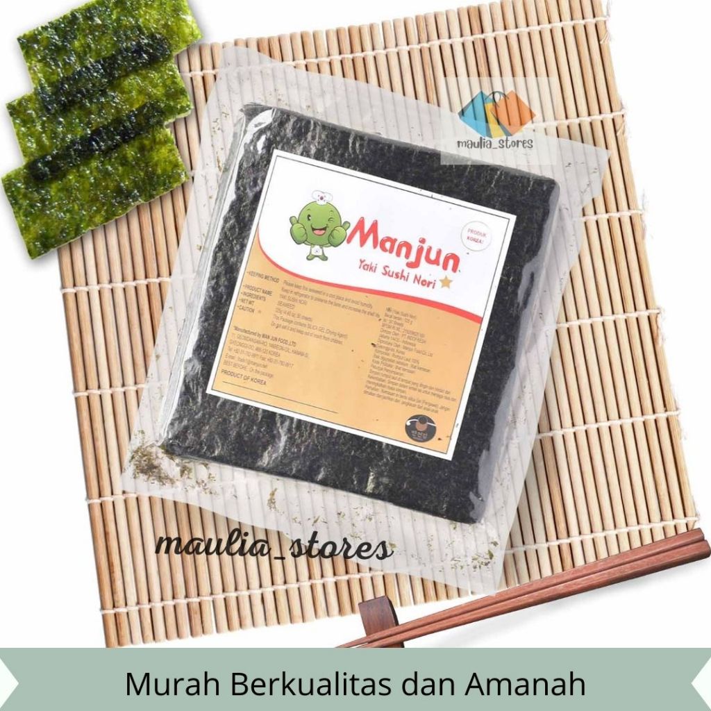 

maulia_stores Manjun Nori HALAL Seaweed Rumput Laut