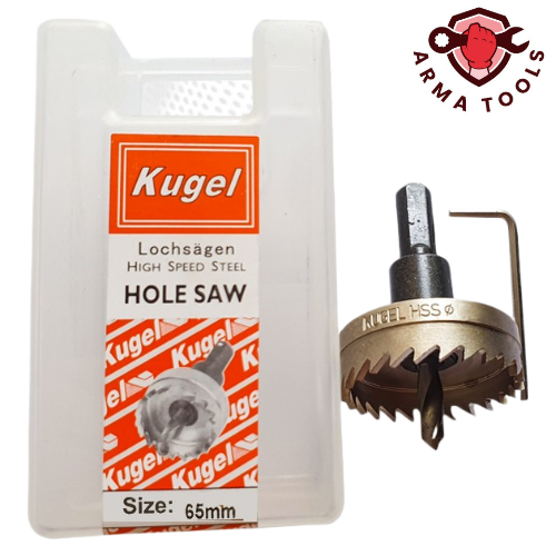 Hole Saw KUGEL HSS 65mm / Mata Bor Besi HSS / Gergaji Lubang Besi