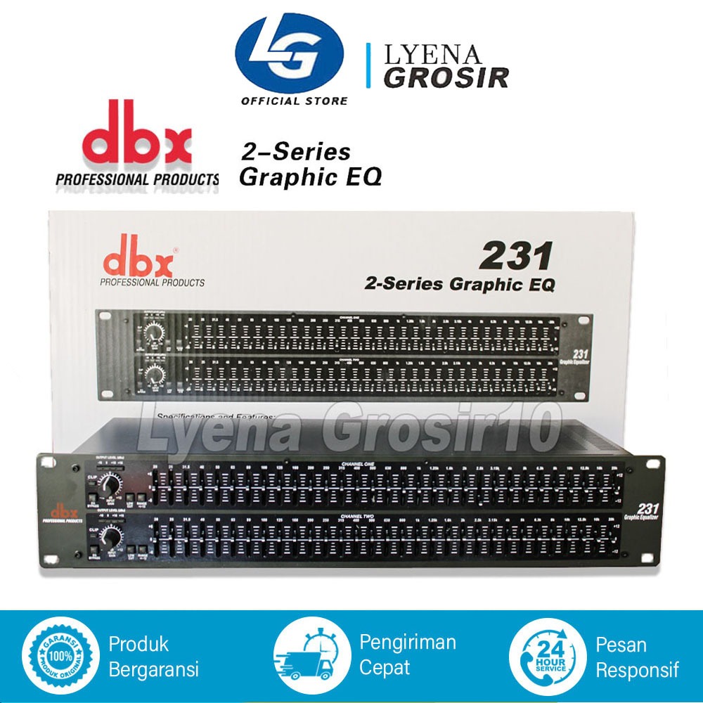 EQUALIZER DBX 231 31CHANNEL BAND 2 SERIES GRAPHIC EQ DBX 231