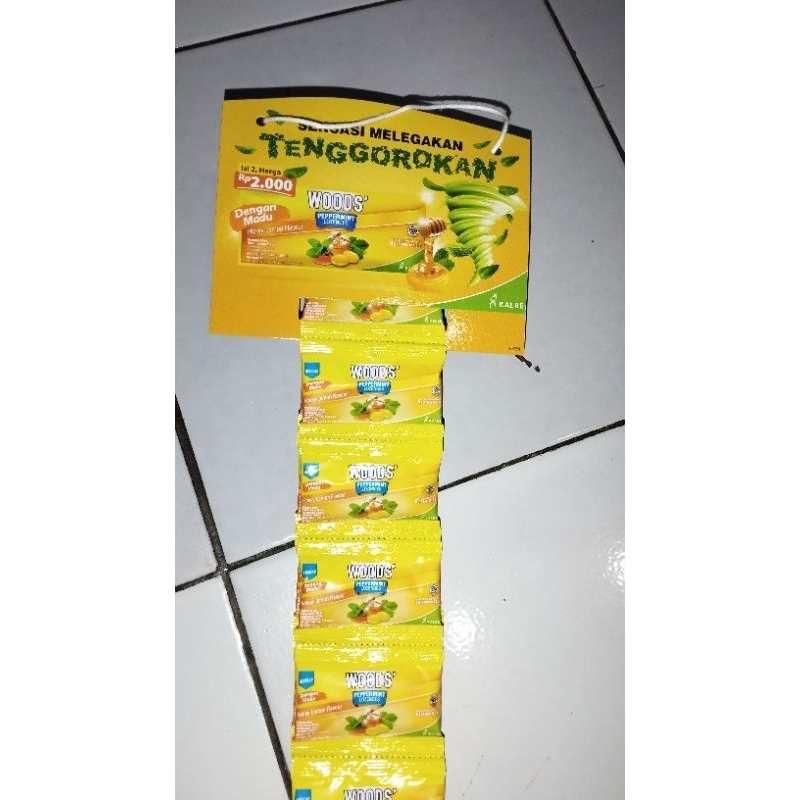 

(DIJUAL SATUAN) Permen WOODS' Peppermint Lozenges Pelega Tenggorokan dengan Madu