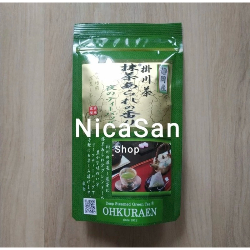 

OHKURAEN Matcha Arare Genmaicha Evening Teabag Teh Hijau Jepang