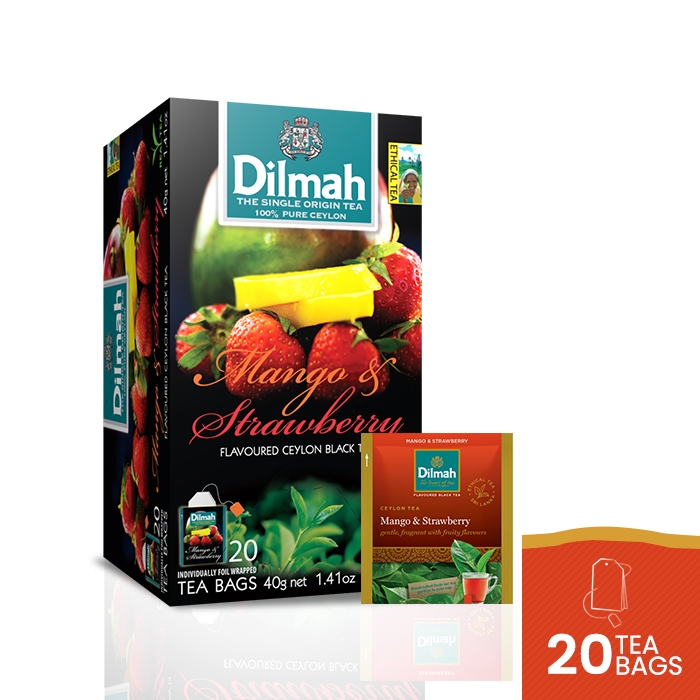 

Dilmah Mango & Strawberry Tea - Teh Celup [Kemasan Foil Envelope 20s]