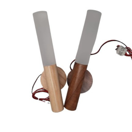 Lampu Dinding Minimalis 1,5w 1.5w 1,5 watt 1.5 watt Motif Kayu 12VDC 12V DC / Lampu Hias Teras Rumah