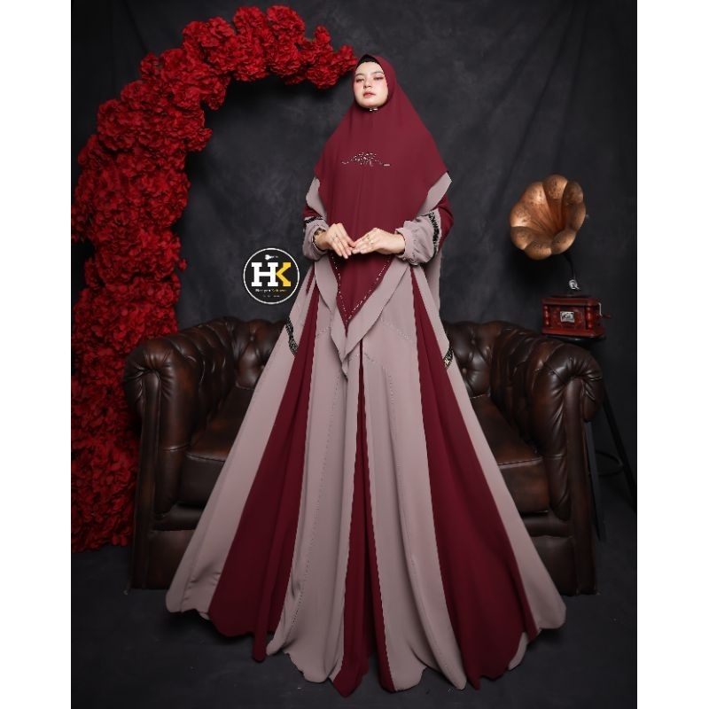Mikayla Series Syari Hitam Umroh Haji by Azeeza RGS