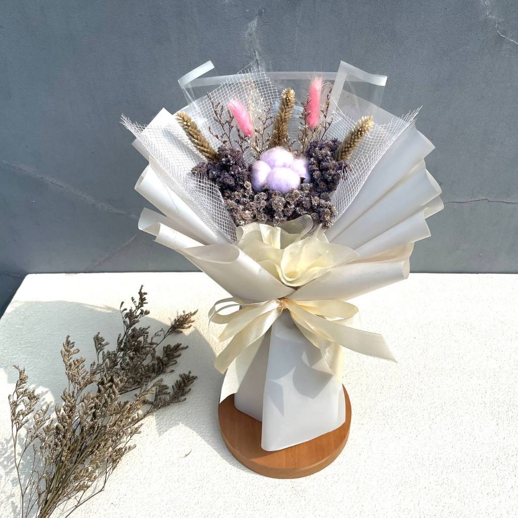 Buket dried flower | buket wisuda | buket bunga