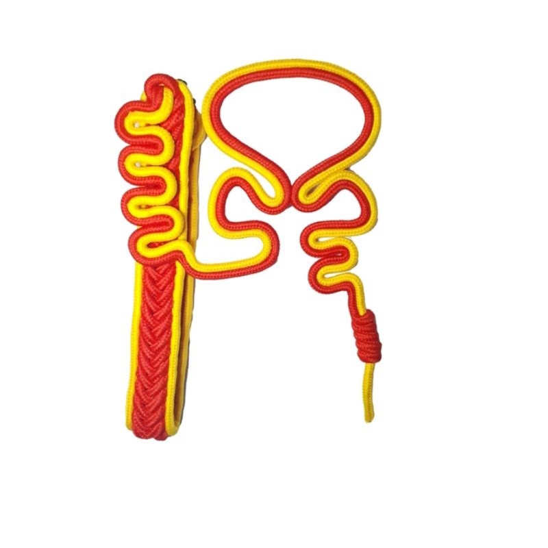 Tali Komando Merah Lis Kuning Tali Kur Taruna 2 Warna