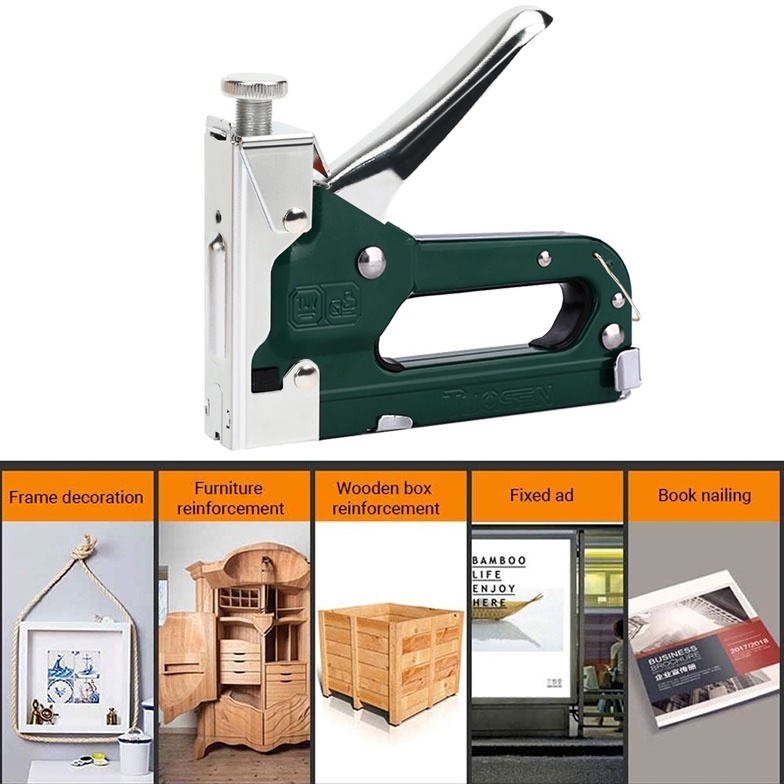 

KODE D8O Staples 3in1 Staples Stapler Staple Gun Alat Tembak Paku Staples Manual 3 in 1