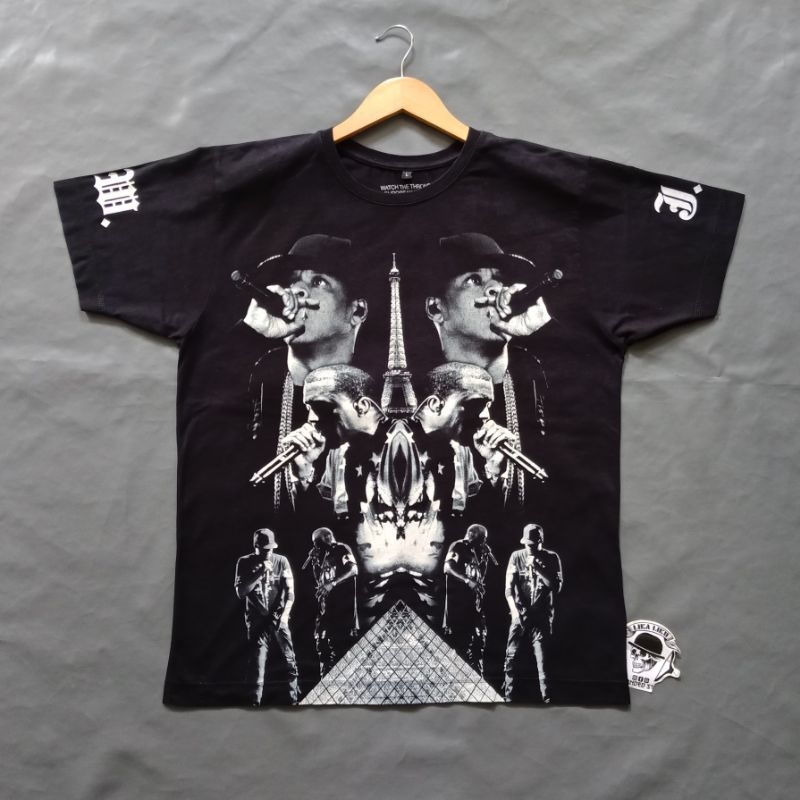 Tshirt Musik Kanye West x Jay Z Watch The Trone Tour Euro Tour