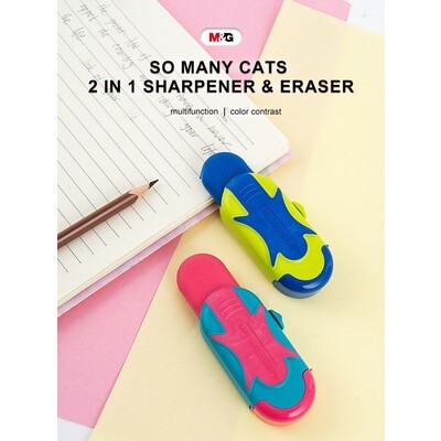 

Pensil sharpener Eraser M&G SO MANY CATS 2in1