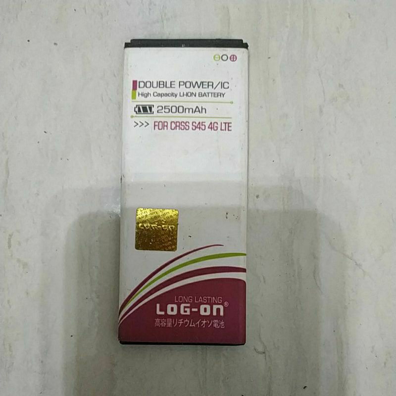baterai bekas double power Evercoss s45 4g lte