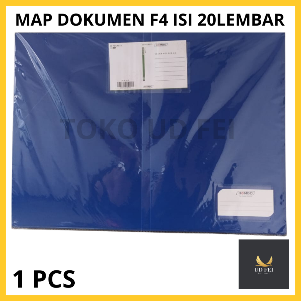 

(1 PCS/1 BIJI) Map Dokumen Keeper / Clear Holder / Document Keeper / Display Book EAGLE A4 / F4 20 Pocket/ Map dokumen isi 20 lembar