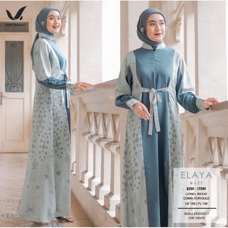 Elaya Maxy | Dress Elaya | Gamis Elaya by Vente Daily