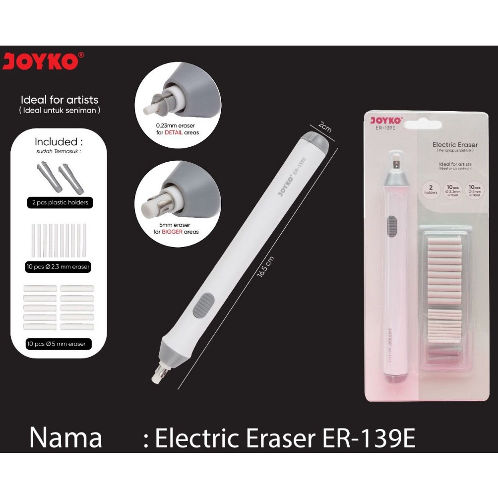 

KODE J77E joyko electric eraserpenghapus elektrik ER139E
