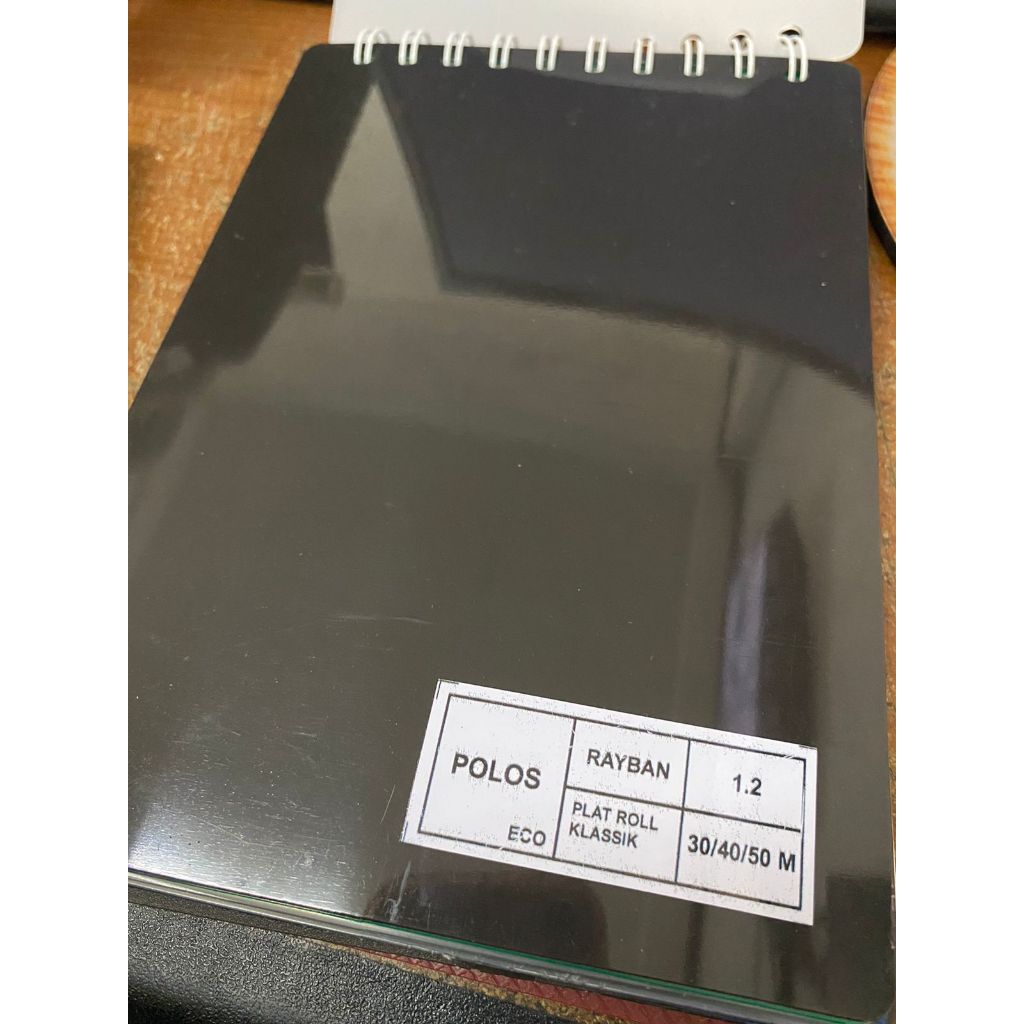 FIBER PLASTIK PLAT PENUTUP PAGAR MOTIF POLOS 1.2mm