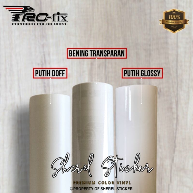 skotlet Putih glossy doff transparan scotlite putih susu putih bening transparan putih doff