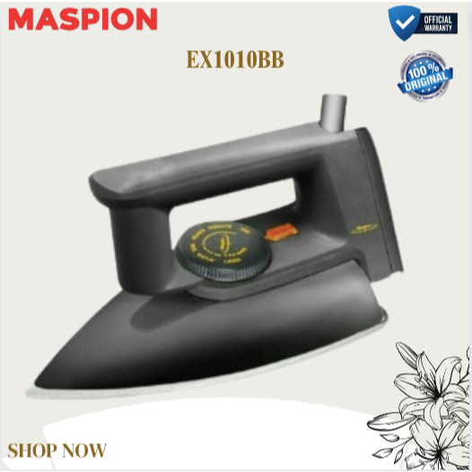 MASPION SETRIKA EX 1010BB SETRIKA LISTRIK/ EX1010BB/ EX 1010 BB /EX-1010BB/SETRIKA ORIGINAL GARANSI