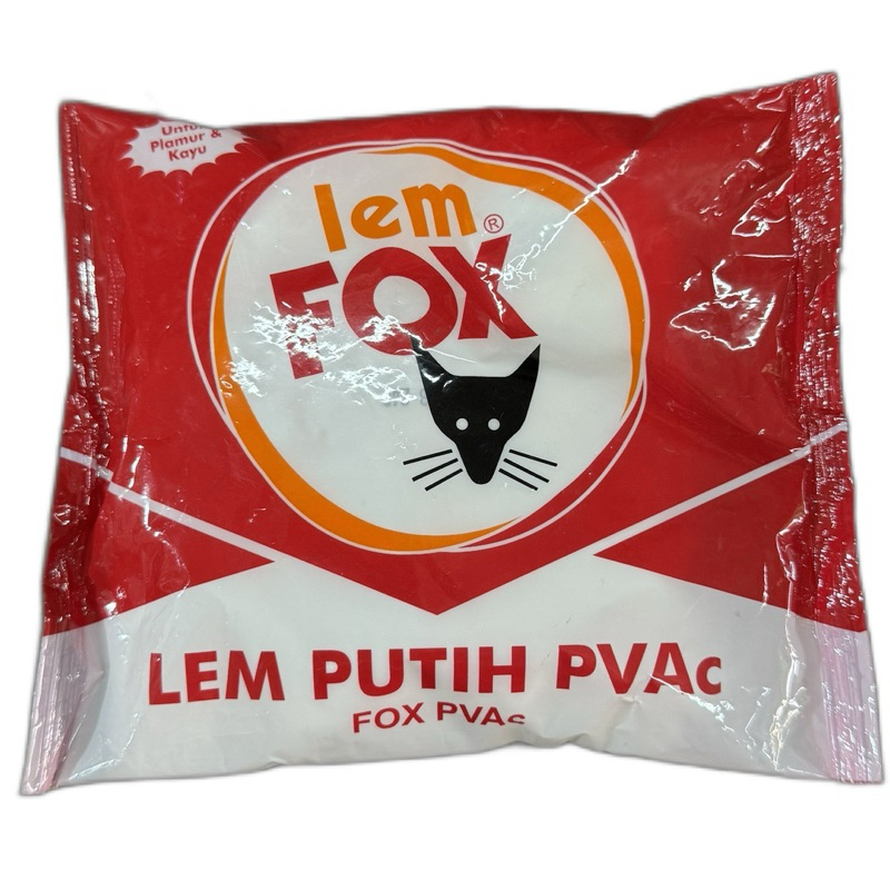 LEM FOX 400 GRAM/LEM KAYU PUTIH BUNGKUS BESAR 400 GR/PEREKAT PLAMUR KERTAS TEMBOK KECIL