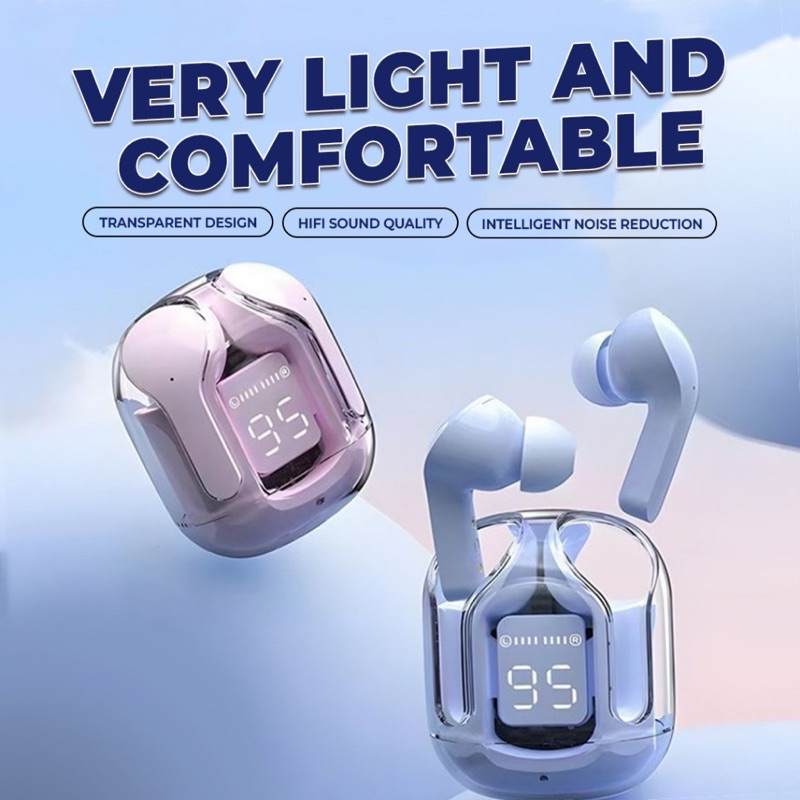 New HF HEADSET BLUETOOTH TWS ULTRAPODS [ MAX ] EARPHONE WIRELESS KUALITAS BAGUS