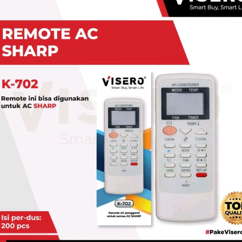 Remote Ac Sharp Multifungsi Universal