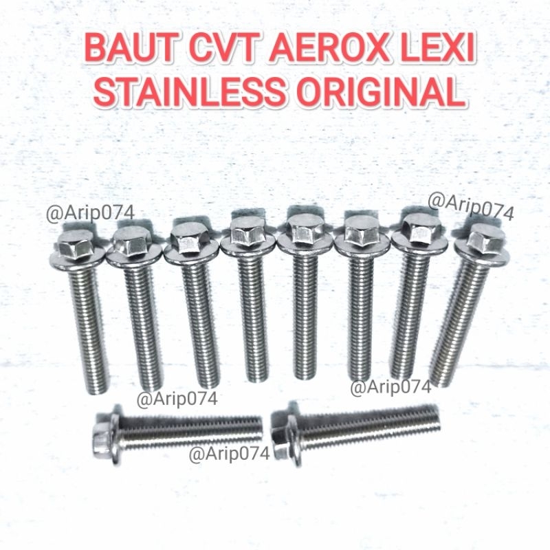 [PROMO] BAUT BAK CVT YAMAHA AEROX LEXI 125 155 BAUT BLOK CVT AEROX LEXI STAINLESS DAN BAJA PUTIH KUN