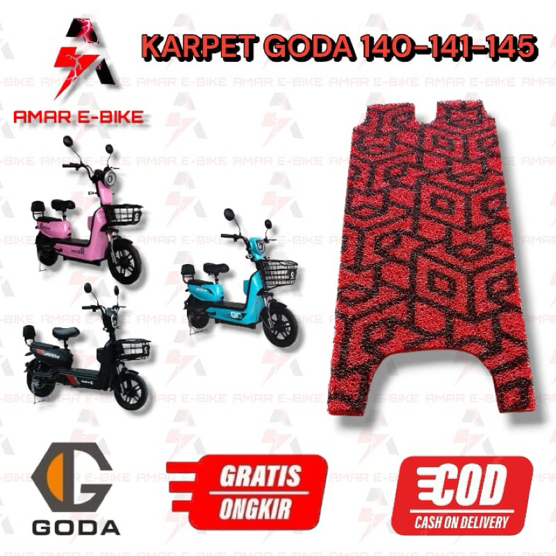 Karpet Alas Kaki sepeda listrik GODA 140 141 145 Premium