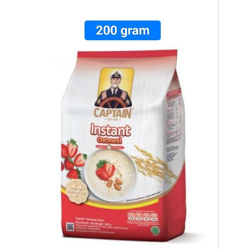 

Oatmeal/Havermut/Gandum/Oat instant Captain 200gram