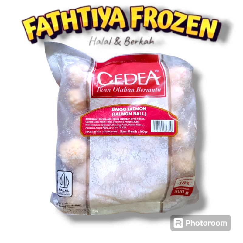 

BAKSO SALMON CEDEA 500G, PRODUK PREMIUM #SEAFOOD #FATHIYAFROZENPALEMBANG