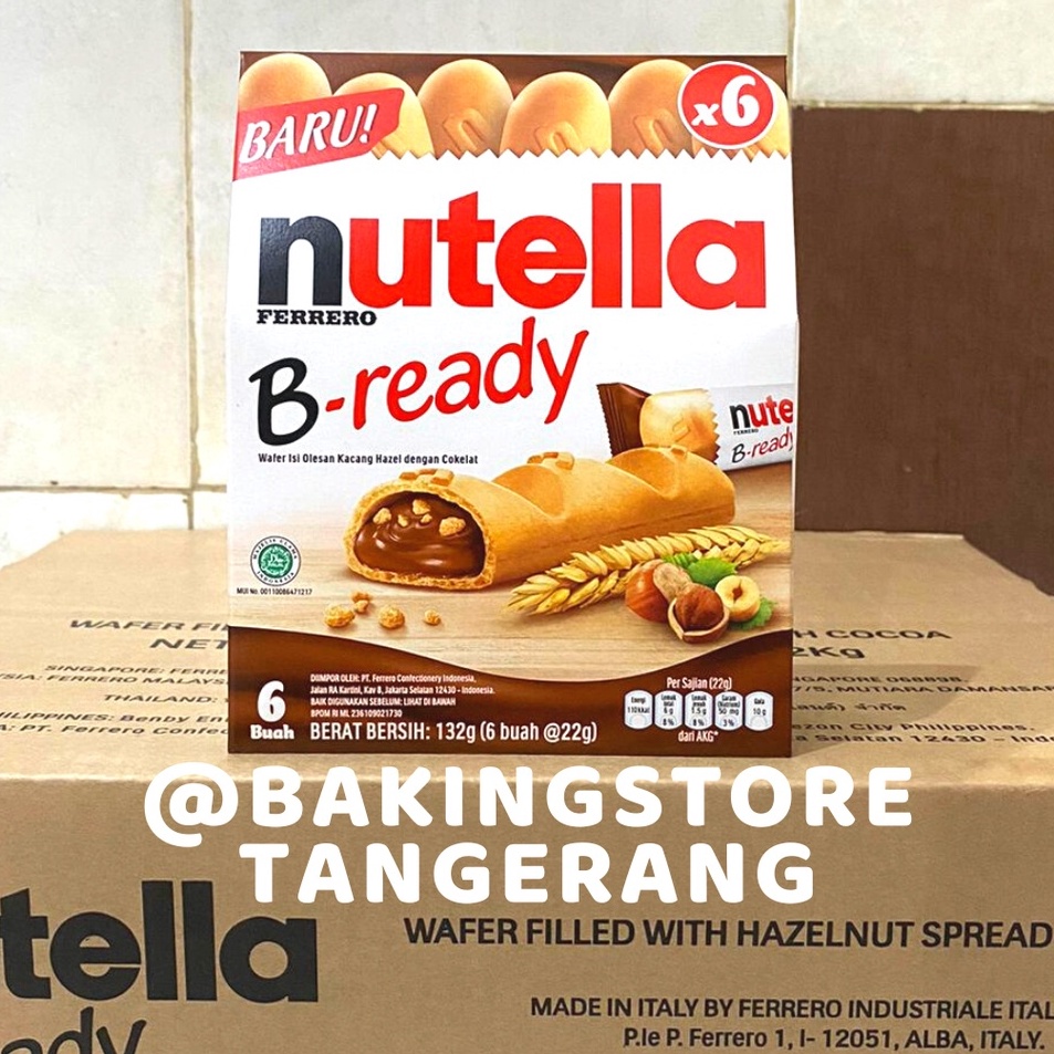 

Nutella Bready Biscuit 132gr isi 6 Bready