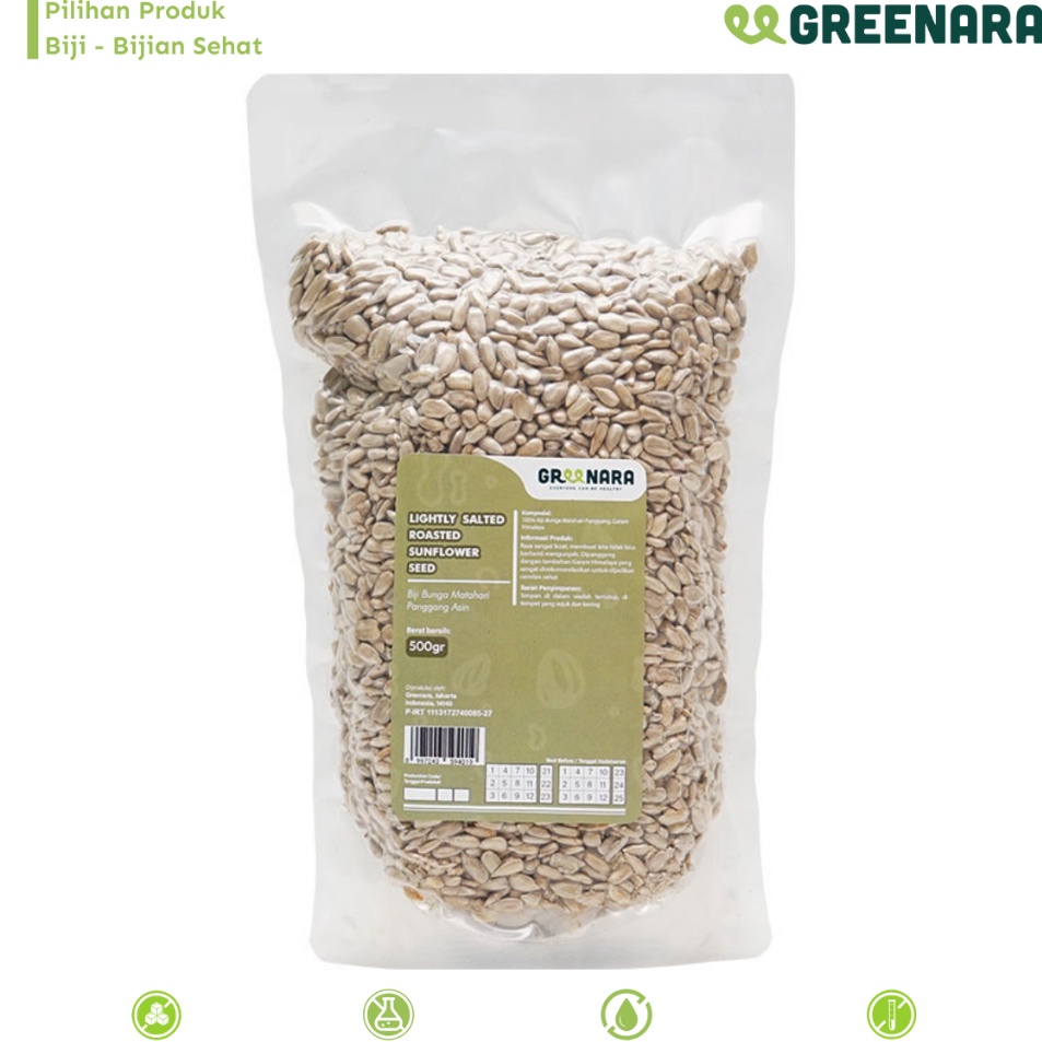 

Terjangkau Greenara Lightly Salted Roasted Sunflower Seed 5gr Kuaci Kupas