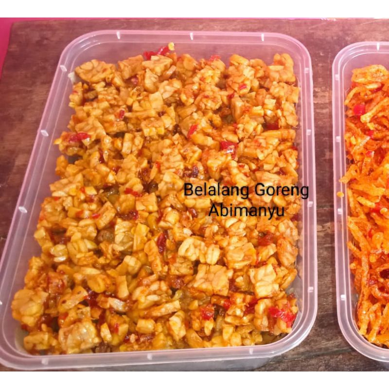 

Kering Tempe Pedas Manis 300gram Kemasan Thinwall 750ml