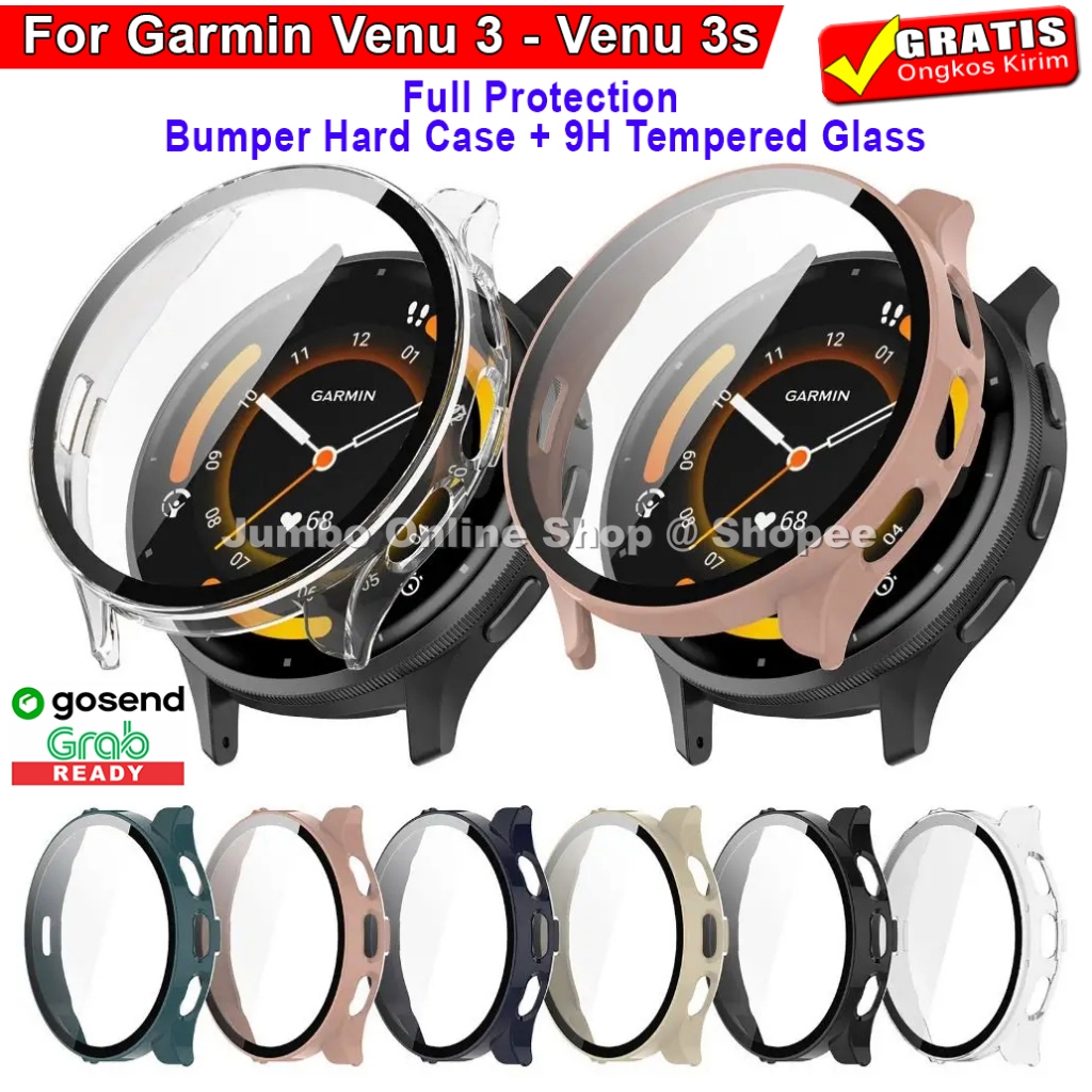 Hard Case Full Cover Compatible Garmin Venu 3 - Venu 3s Bumper Pelindung Jam