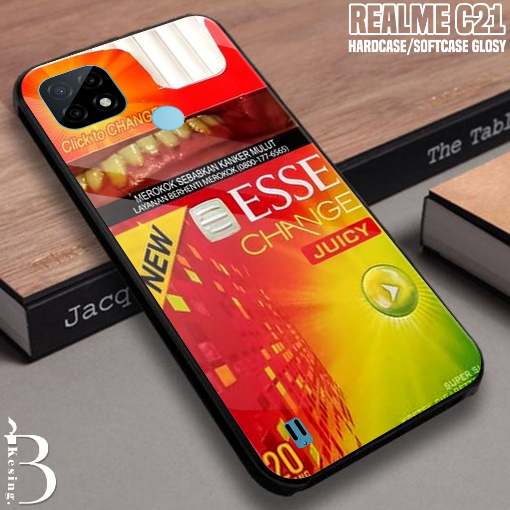 Case Realme C21 Motif ESS - Casing Hp Realme C21 Terbaru -  Silikon Hp Realme C21 - Kesing Hp - Soft